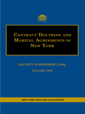 cover image of Contract Doctrine and Marital Agreements in New York